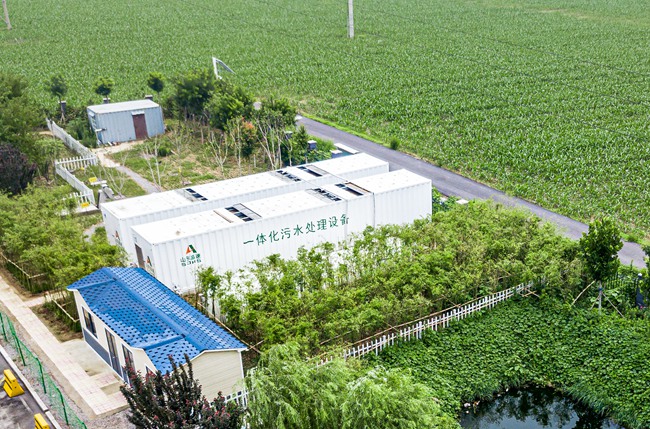 具有自主知識產權的服務區(qū)污水應急處理系統(tǒng)。 山東高速供圖