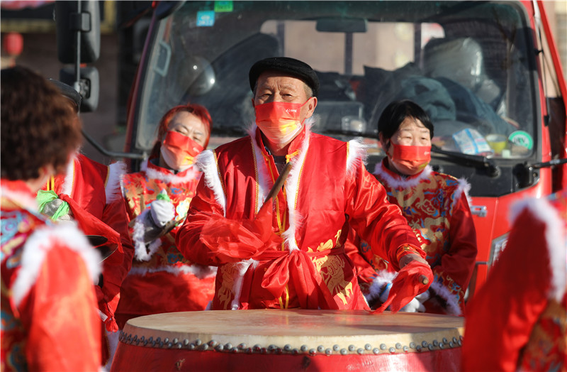樂陵戰(zhàn)鼓巡演賀新春。