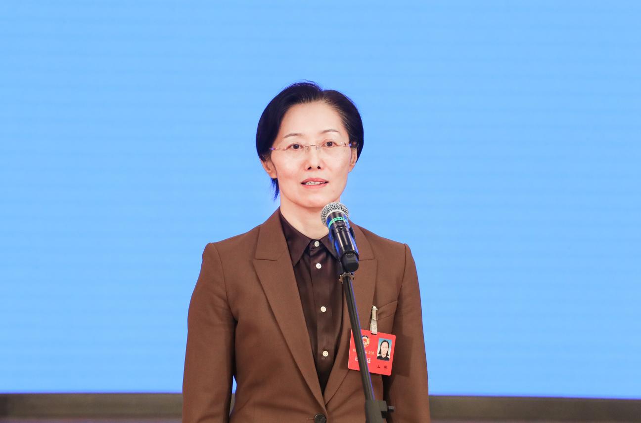 山東省政協(xié)常委、省政協(xié)副秘書長王琳。郭笑攝