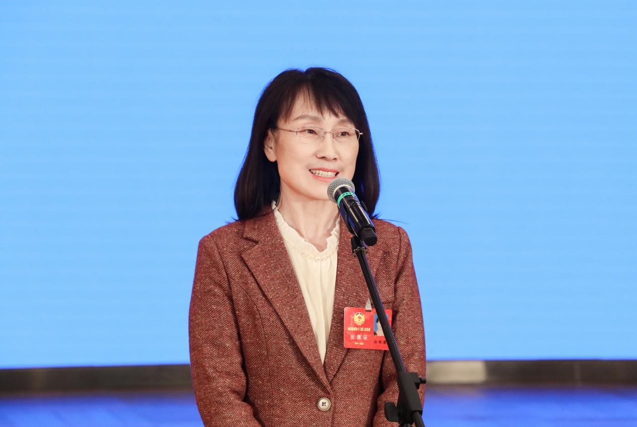 山東省政協(xié)委員、自然資源部第一海洋研究所海洋生物資源與環(huán)境研究中心主任孫承君。郭笑攝