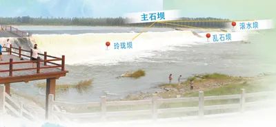 圖為不同視角下的戴村壩。泰安市水利局供圖
