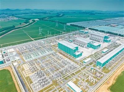 隴東—山東工程東平換流站。以上圖片均為徐可攝（人民視覺）
